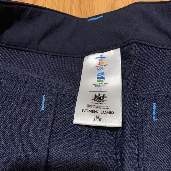 HUDSON’S BAY Co. HBC Vancouver 2010 Olympics Blue Pants Women’s Medium 8/10 RARE - Picture 4 of 12
